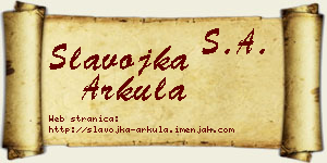 Slavojka Arkula vizit kartica